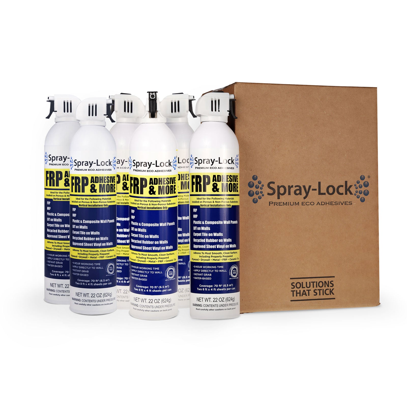 Spray-Lock Eco Friendly adhesive - 6 pack